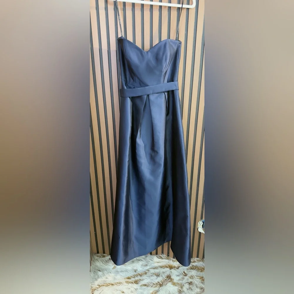 Alfred Sung Elegant Navy Blue Dress Sz 4R‎